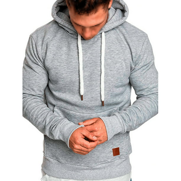 UK Mens Hoodies Zip Coat Sweatshirt Warm Casual Sports Gym Hooded Jacket Outwear
